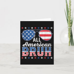 Cartão Todos Os Americanos Bruh 4 De Julho Meninos Patrió