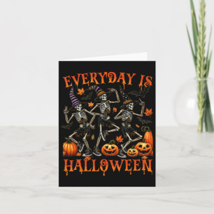Cartão Todos Os Dias O Halloween É Engraçado Dançando Esq