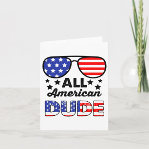 Cartão Todos Os Homens Americanos 4 De Julho Patrióticos