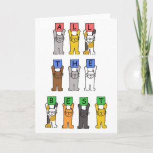 Cartão Todos os melhores gatos de desenho
