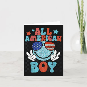 Cartão Todos os Rapazes Americanos Enfrentam a América Pa