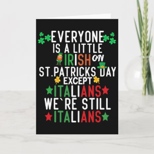 Cartão Todos São Um Pouco Irlandeses No Dia De São Patríc