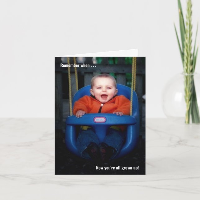 Cartão Todos vocês cresceram personalizados para a gradua (Frente)