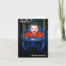 Cartão Todos vocês cresceram personalizados para a gradua