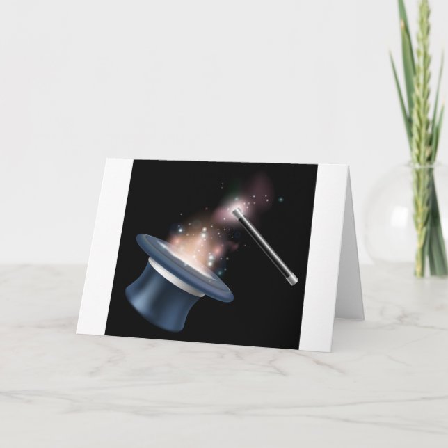 Cartão Tofa mágica e varinha mágica (Frente)