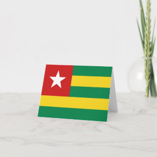 Cartão Togo Flag Notecard