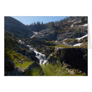 Cartão Tokopah Falls I no Parque Nacional Sequoia