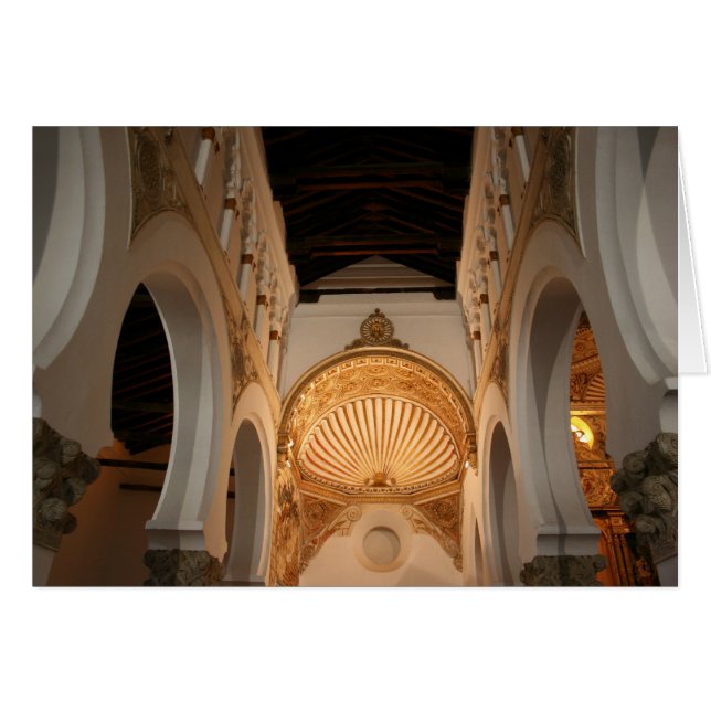 Cartão Toledano e a sinagoga antiga (Frente Horizontal)