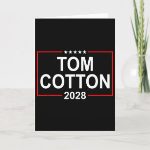 Cartão Tom Cotton Eleição Presidencial 2028 Bandeira Dos