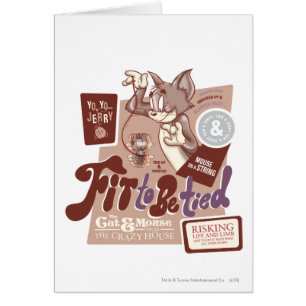 Cartão Tom e Jerry Ajustados de serem amarrados