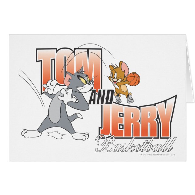 Cartão Tom e Jerry Basbol 3 (Frente Horizontal)