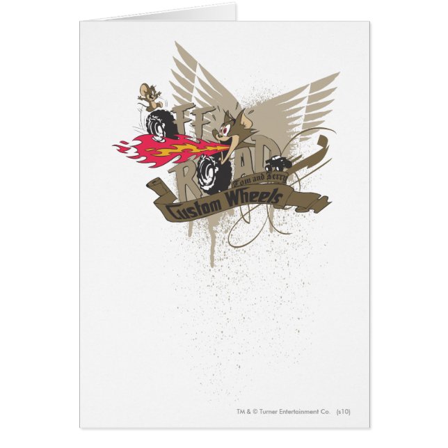 Cartão Tom e Jerry Custome Wheels (Frente)