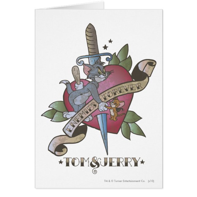 Cartão Tom e Jerry Enemies para sempre 2 (Frente)