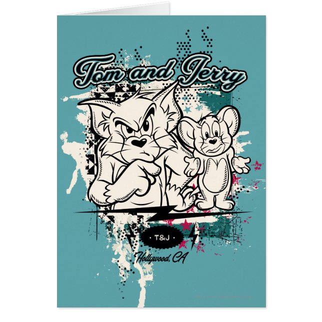 Cartão Tom e Jerry Hollywood CA (Frente)