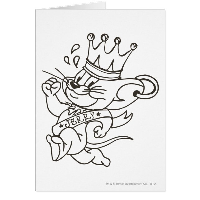 Cartão Tom e Jerry King Jerry (Frente)