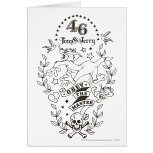 Cartão Tom e Jerry Obey O Mestre 1