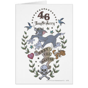 Cartão Tom e Jerry Obey O Mestre 2