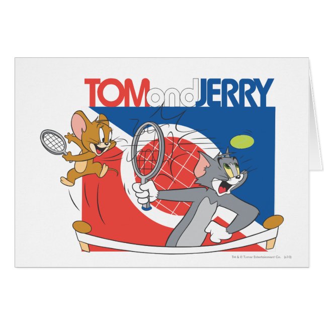 Cartão Tom e Jerry Tênis Stars 4 (Frente Horizontal)