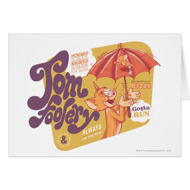 Cartão Tom e Jerry Tom Foolery (Frente Horizontal)