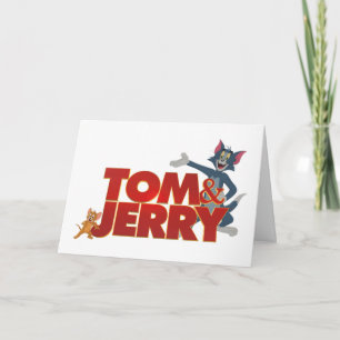Cartão Tom & Jerry Com Logotipo De Filme