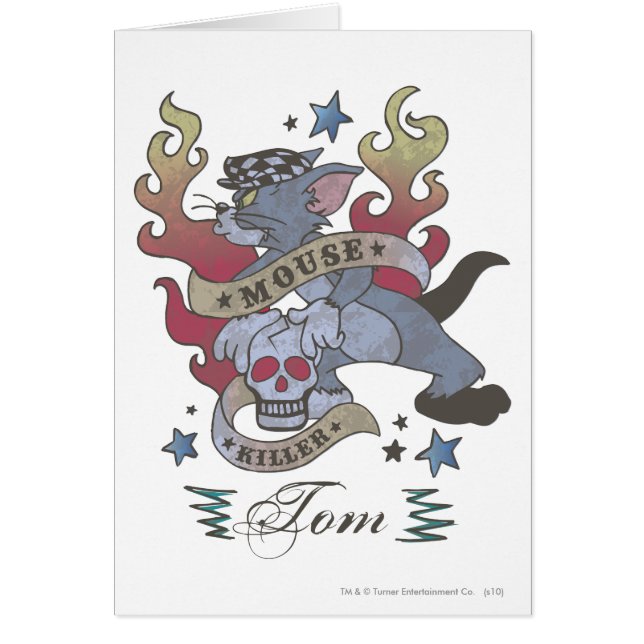 Cartão Tom Mouse Killer Tatuagem 2 (Frente)