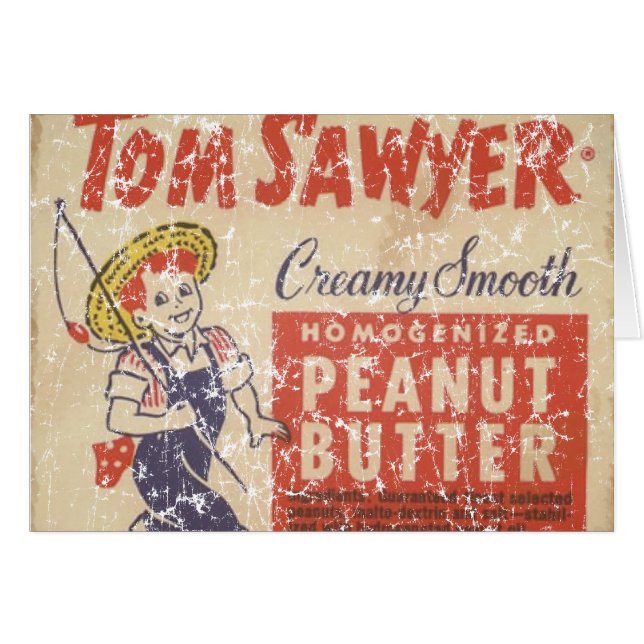 Cartão Tom Sawyer - 1945 - angustiado (Frente Horizontal)