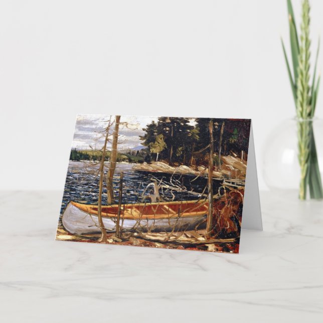 Cartão Tom Thomson - A Canoa (Frente)