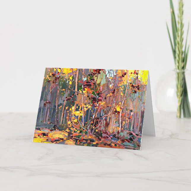 Cartão Tom Thomson - bordo Saplings-1917 (Frente)