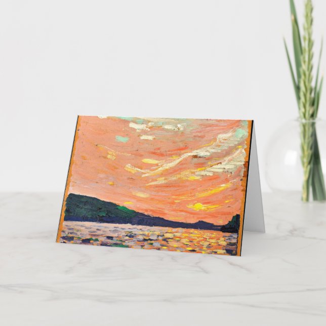 Cartão Tom Thomson - Lago Smoke (Frente)