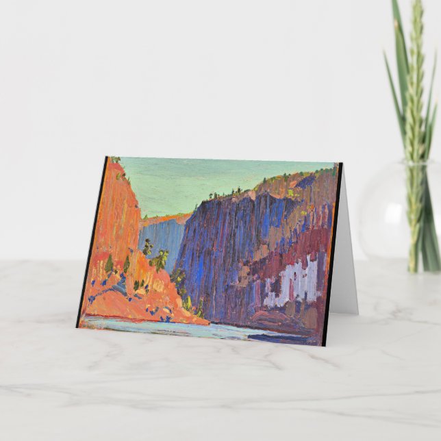 Cartão Tom Thomson - Petawawa Gorges (Frente)