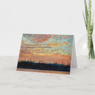 Cartão Tom Thomson - Sunset Sky