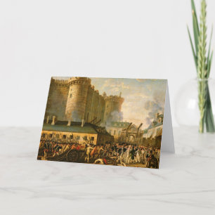 Cartão Tomada da Bastilha, 14 de julho de 1789