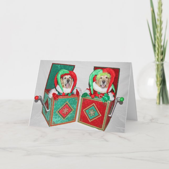 Cartão Tomada de Ouro no Natal (Frente)