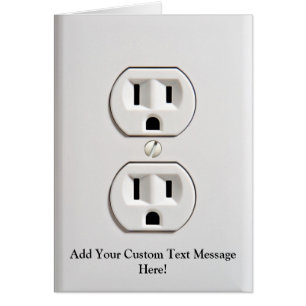 Cartão Tomada elétrica falsificada