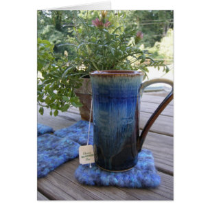 Cartão Tomando o tempo para o chá