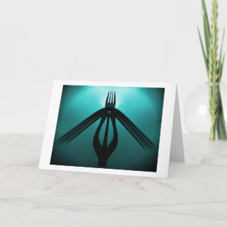 Cartão Tomando voo (Abstrato de Cutlery)