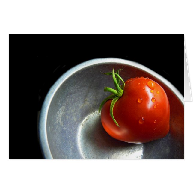Cartão tomate solitário (Frente Horizontal)