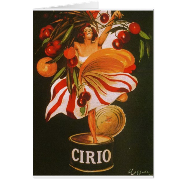 Cartão Tomates de Italia - de Cirio (Frente)