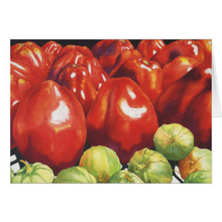 Cartão Tomates e Tomatillios