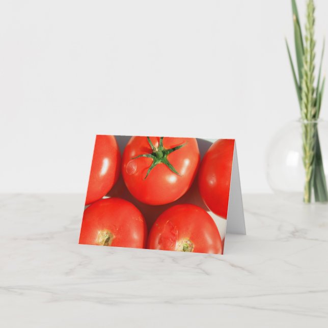 Cartão Tomates vermelhos Notecard (Frente)