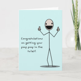 Cartão Tombadilho do tombadilho no toalete