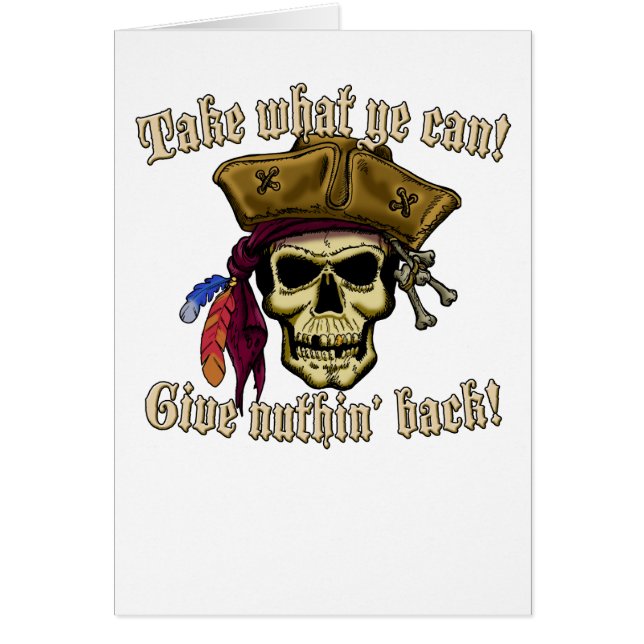 Cartão Tome o que puder (Frente)