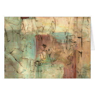 Cartão Tone da Terra pintando com superfície rachada