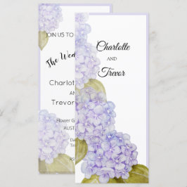Cartão Tons de Violeta Azul de Hortênsias