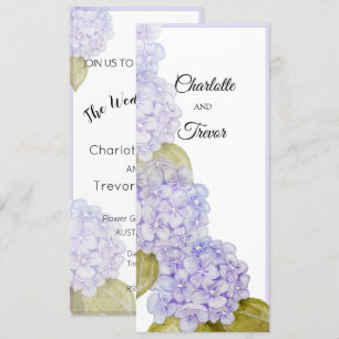 Cartão Tons de Violeta Azul de Hortênsias