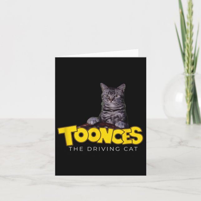Cartão Toonces O Gato Condutor (Frente)