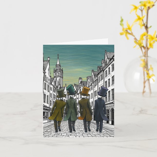 Cartão Top Hats by Eight (Flor Amarela)