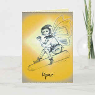 Cartão Topaz/November greeting card