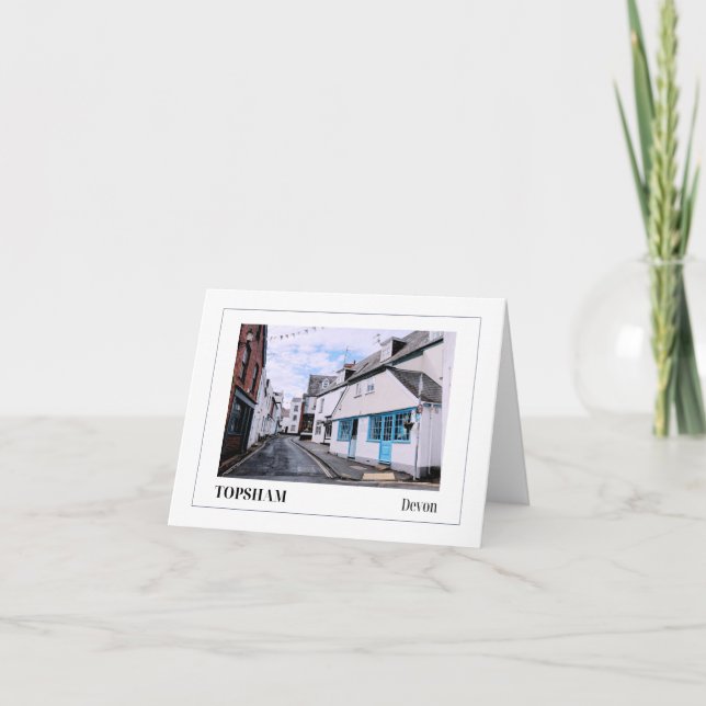 Cartão Topsham, Devon, Inglaterra (Frente)