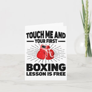 Cartão Toque Em Mim E Sua Primeira Lição De Boxin É Free